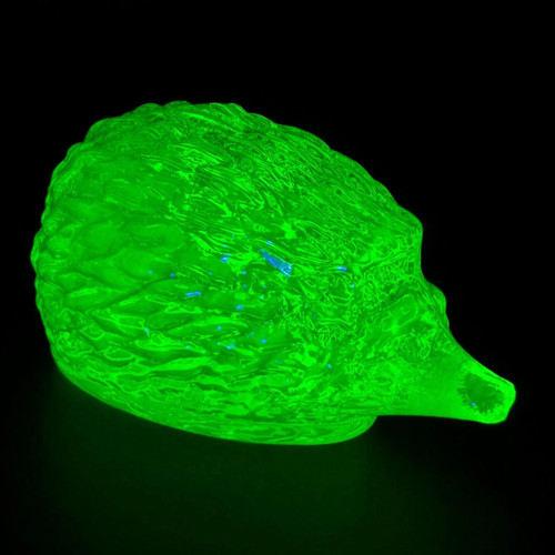Vaseline glass hedgehog - glass,