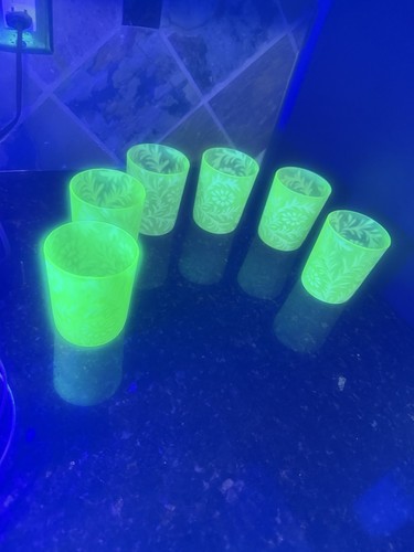 Vintage fenton topaz - vintage, uranium