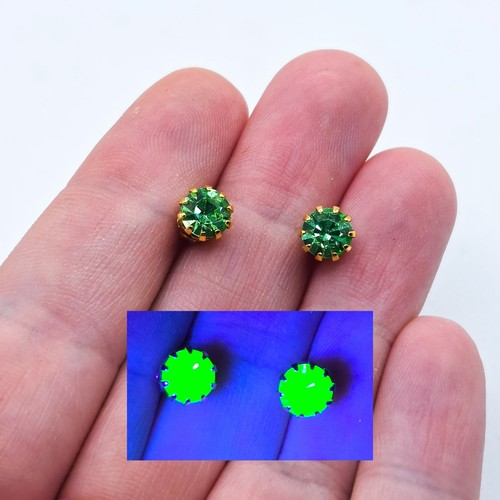 Vintage green uranium glass - vintage,