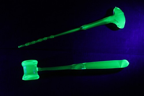 Handcrafted uranium glass - handcrafted,